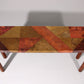 Lorenzo Burchiellaro, side table, copper and stained beechwood, Italy, 1960s.