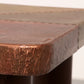 Lorenzo Burchiellaro, side table, copper and stained beechwood, Italy, 1960s.