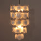 Italian Mid-Century Murano, Venetian Glass Disc Chandelier by Vistosi