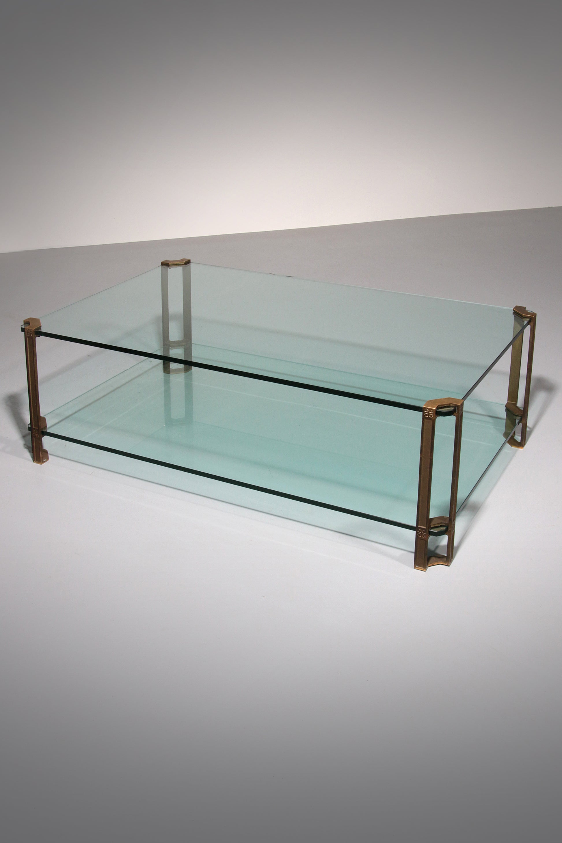 Vintage Glass Coffee Table by Peter Ghyczy, Model T24 (130x80x45)