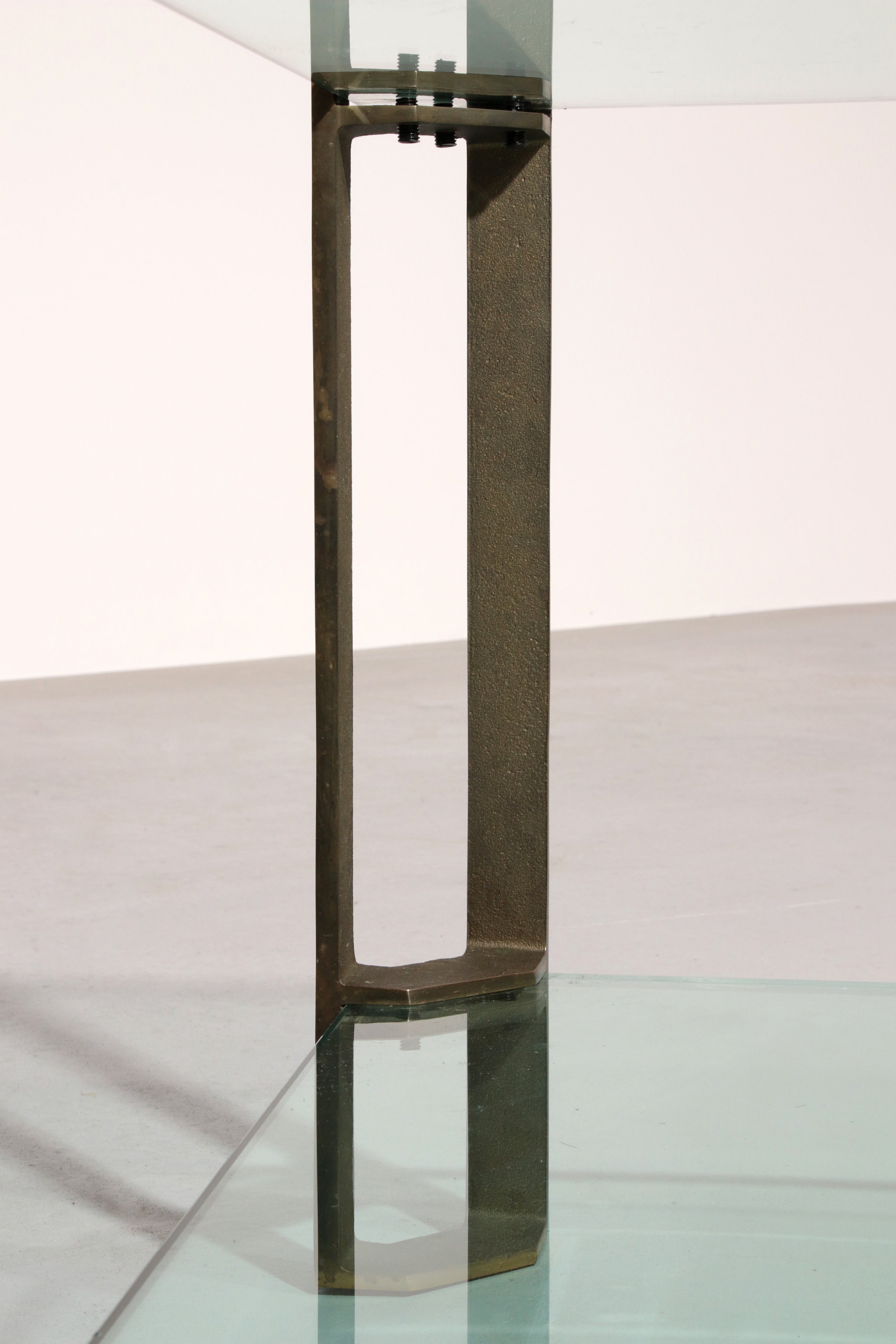 Vintage Glass Coffee Table by Peter Ghyczy, Model T24 (130x80x45)