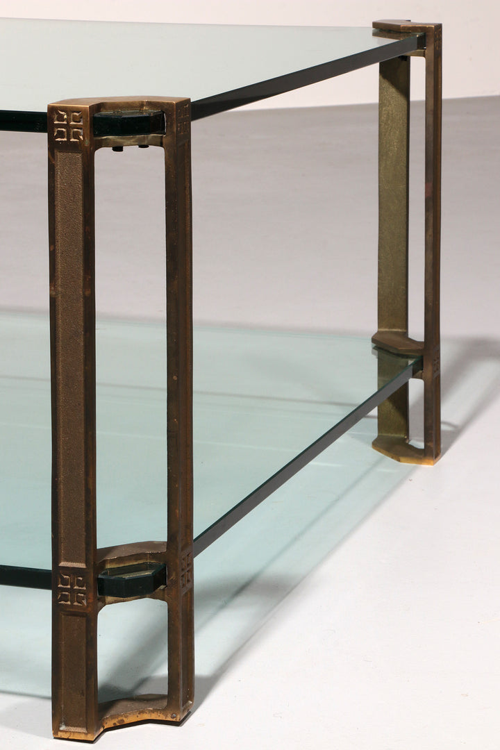 Vintage Glass Coffee Table by Peter Ghyczy, Model T24 (130x80x45)