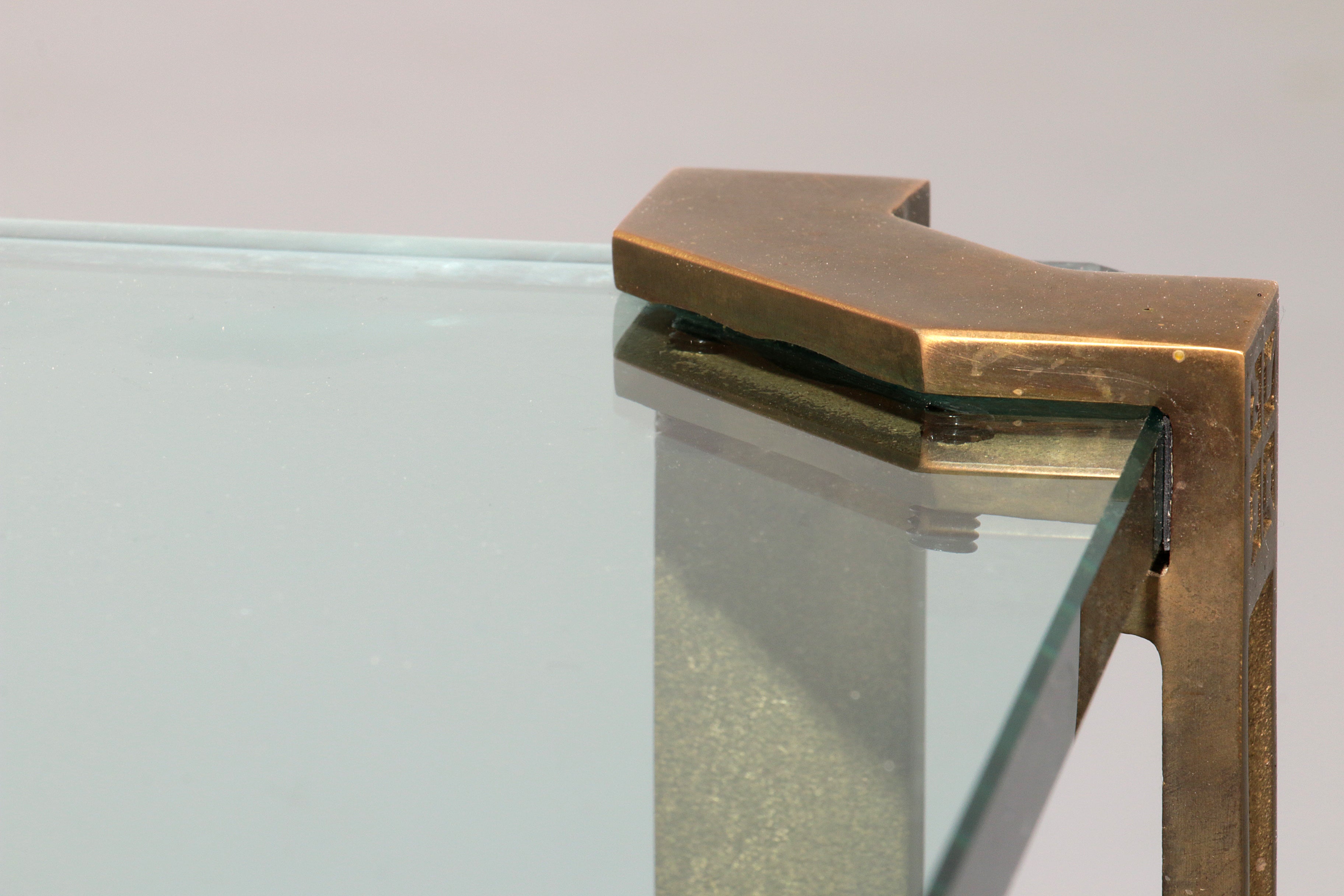 Vintage Glass Coffee Table by Peter Ghyczy, Model T24 (130x80x45)