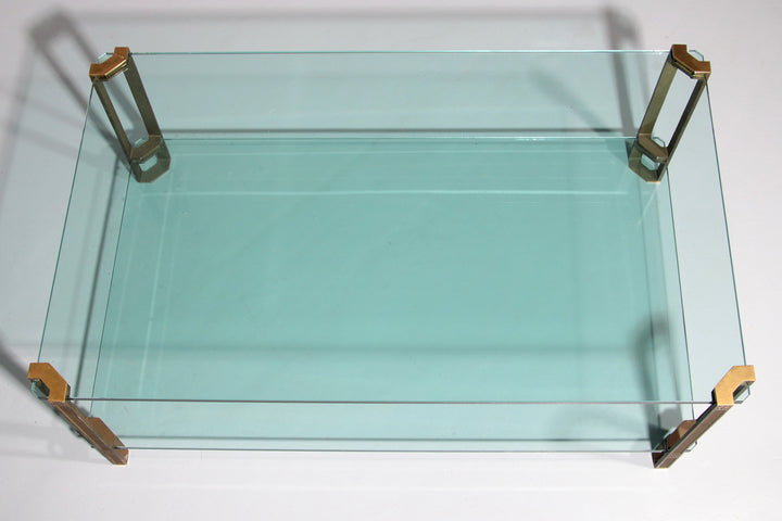 Vintage Glass Coffee Table by Peter Ghyczy, Model T24 (130x80x45)