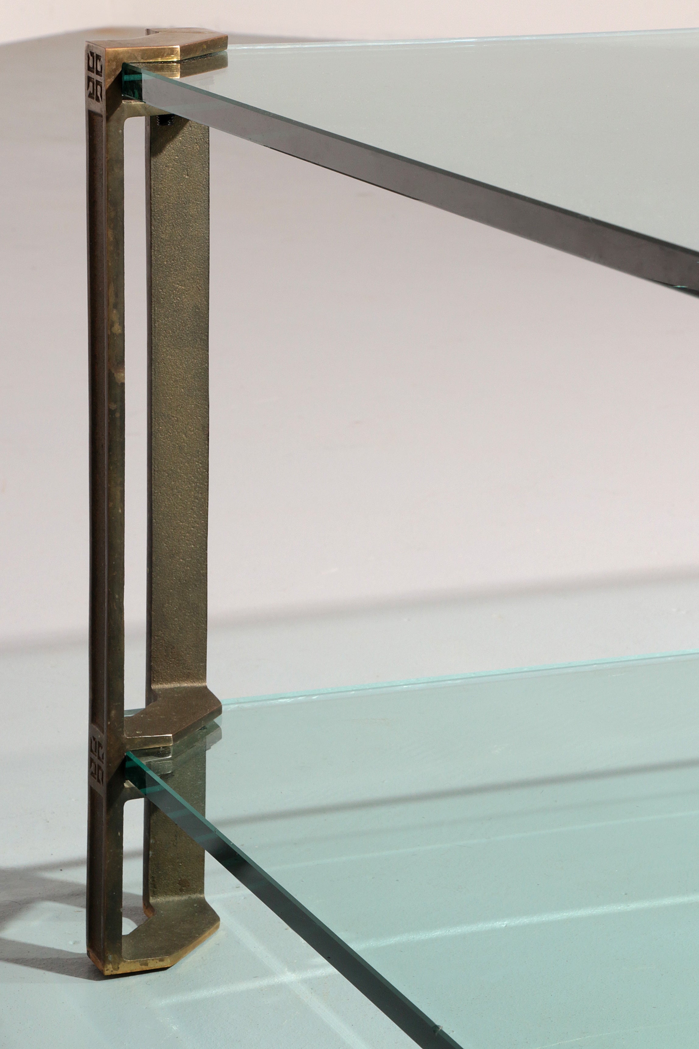 Vintage Glass Coffee Table by Peter Ghyczy, Model T24 (130x80x45)