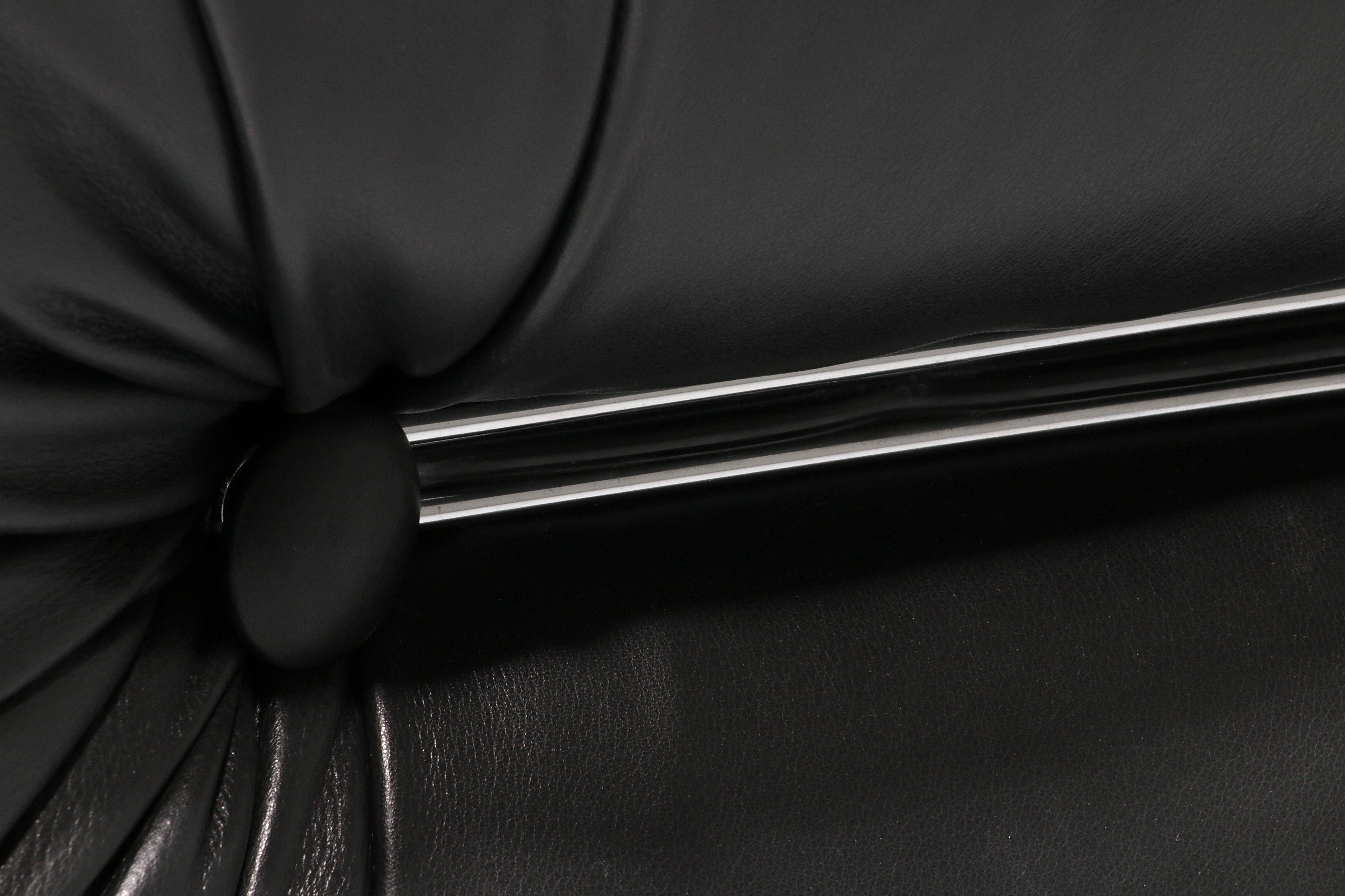 Mimo Padova  Black Leader Modulaire Lounge chairs "Velasquez" - 1970