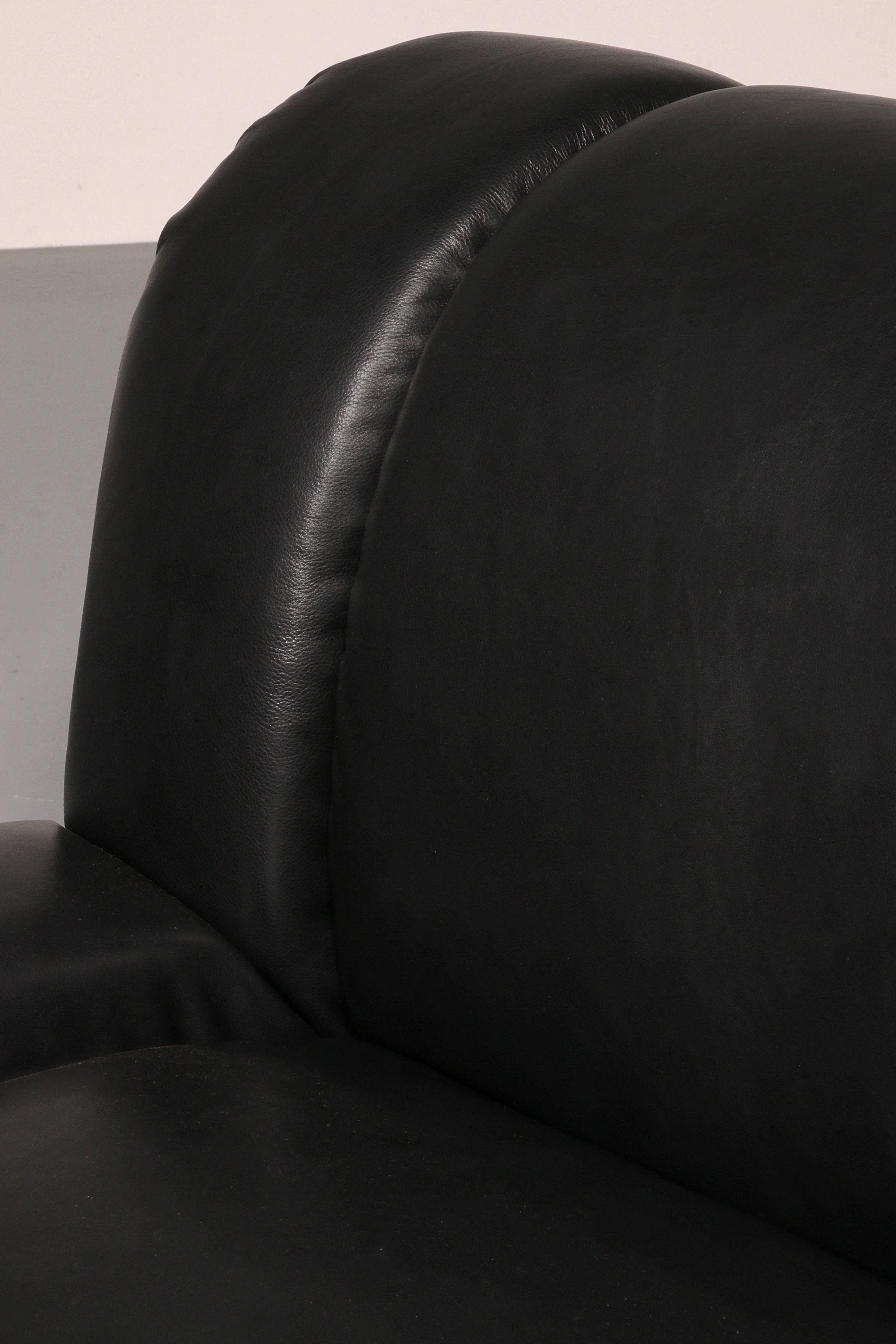 Mimo Padova  Black Leader Modulaire Lounge chairs "Velasquez" - 1970