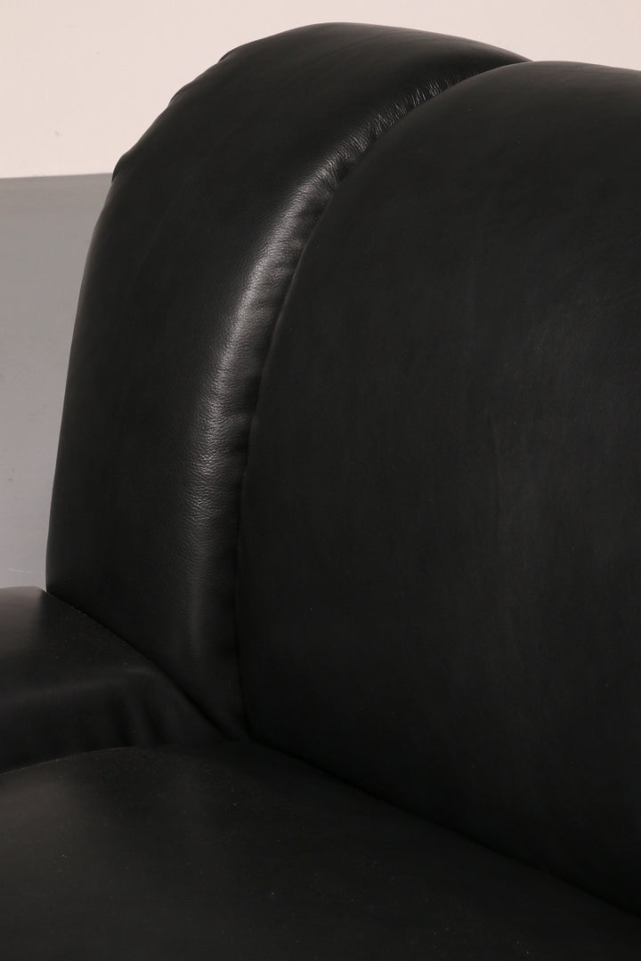 Mimo Padova  Black Leader Modulaire Lounge chairs "Velasquez" - 1970