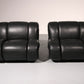Mimo Padova  Black Leader Modulaire Lounge chairs "Velasquez" - 1970