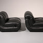Mimo Padova  Black Leader Modulaire Lounge chairs "Velasquez" - 1970