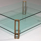 Vintage Glass Coffee Table by Peter Ghyczy, Model T24    (120x90x45)
