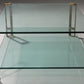 Vintage Glass Coffee Table by Peter Ghyczy, Model T24    (120x90x45)