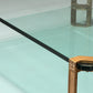 Vintage Glass Coffee Table by Peter Ghyczy, Model T24    (120x90x45)