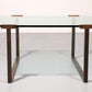 Coffee Table Glass and Brass by Peter Ghyczy Model T54 1970
