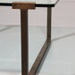 Coffee Table Glass and Brass by Peter Ghyczy Model T54 1970
