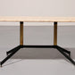 Marble Italy in the Style of Gio Ponti Coffee Table Metal Brass, 1960s