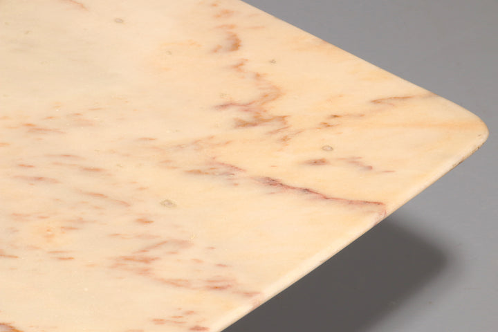 Marble Italy in the Style of Gio Ponti Coffee Table Metal Brass, 1960s