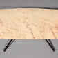 Marble Italy in the Style of Gio Ponti Coffee Table Metal Brass, 1960s