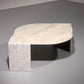 Italian Teardrop Shaped Marble Coffee Table, 1980s 