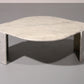 Italian Teardrop Shaped Marble Coffee Table, 1980s 