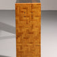 Max Papiri Braided Banana Wood & Smoked Glass Side Table – A Sculptural Modern Classic