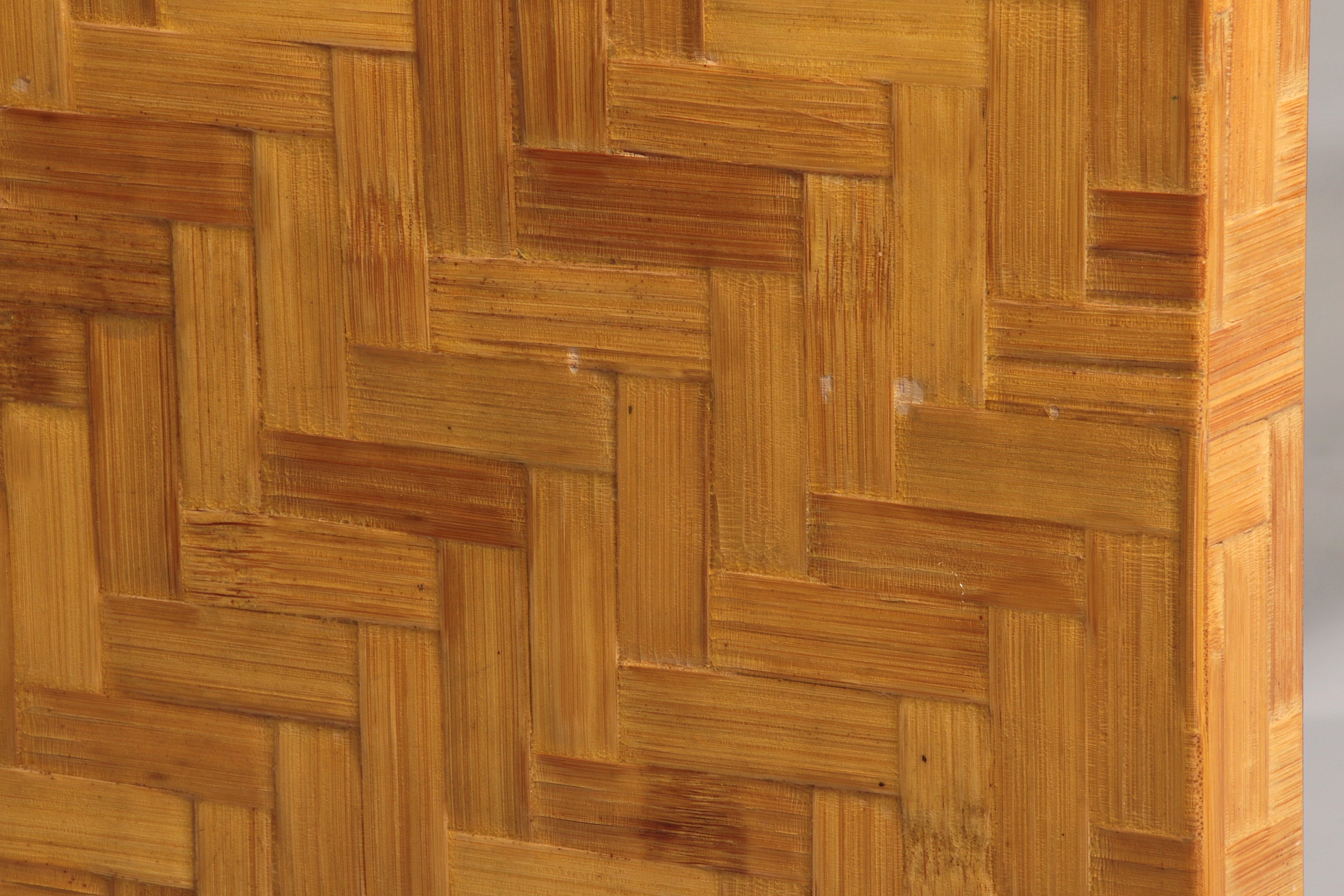 Max Papiri Braided Banana Wood & Smoked Glass Side Table – A Sculptural Modern Classic