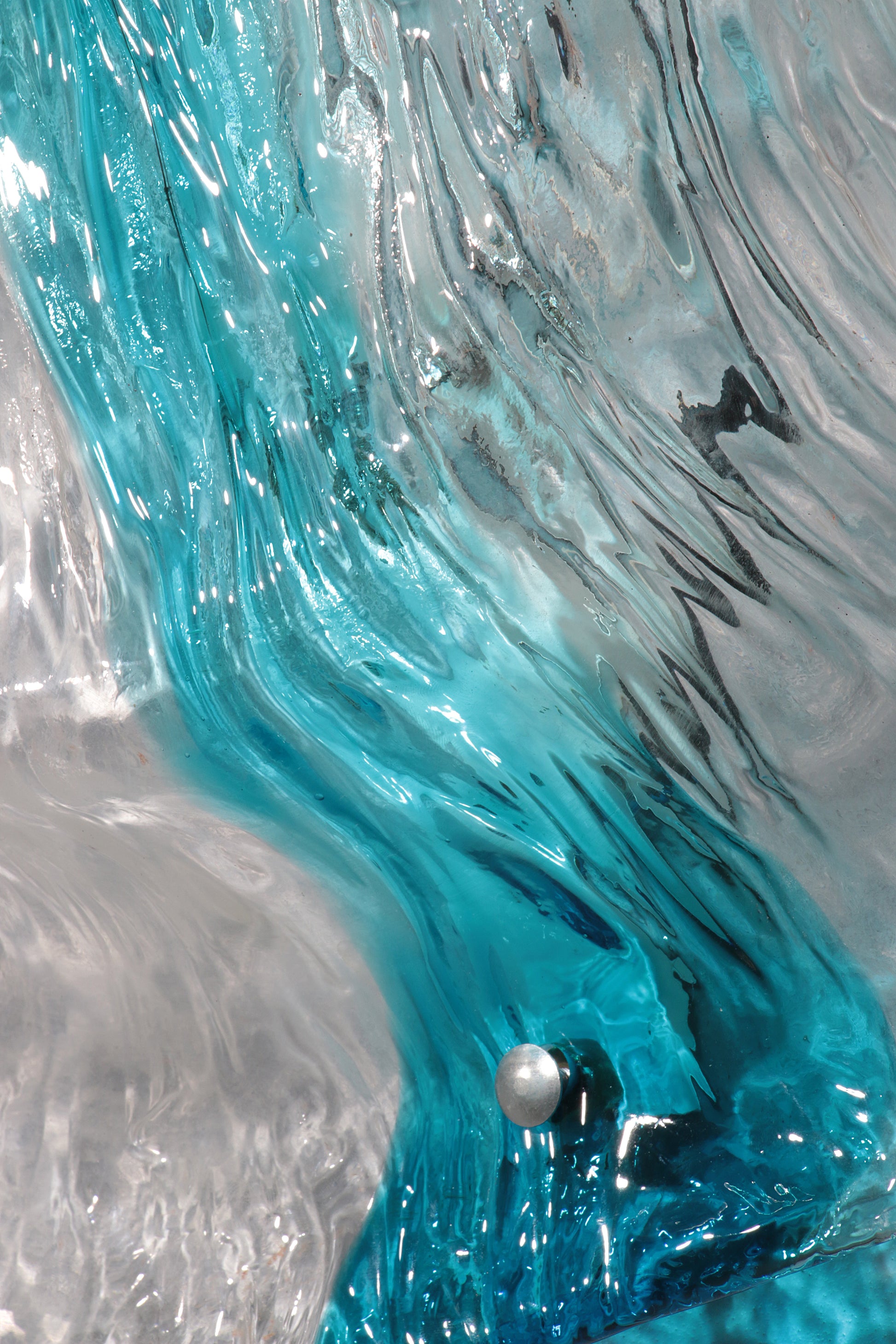 Murano Flush Mount Scone by Toni Zuccheri for Venini 5 pieces.