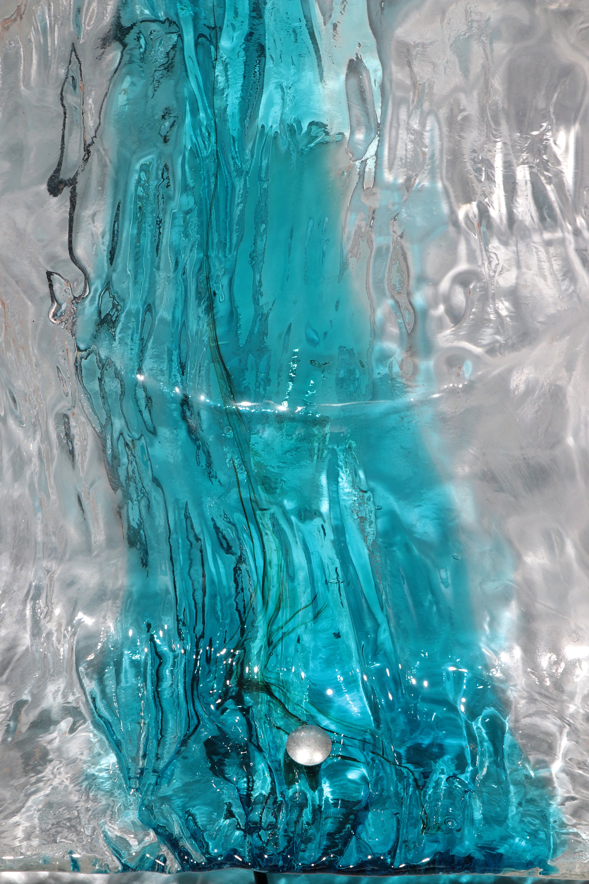 Murano Flush Mount Scone by Toni Zuccheri for Venini 5 pieces.