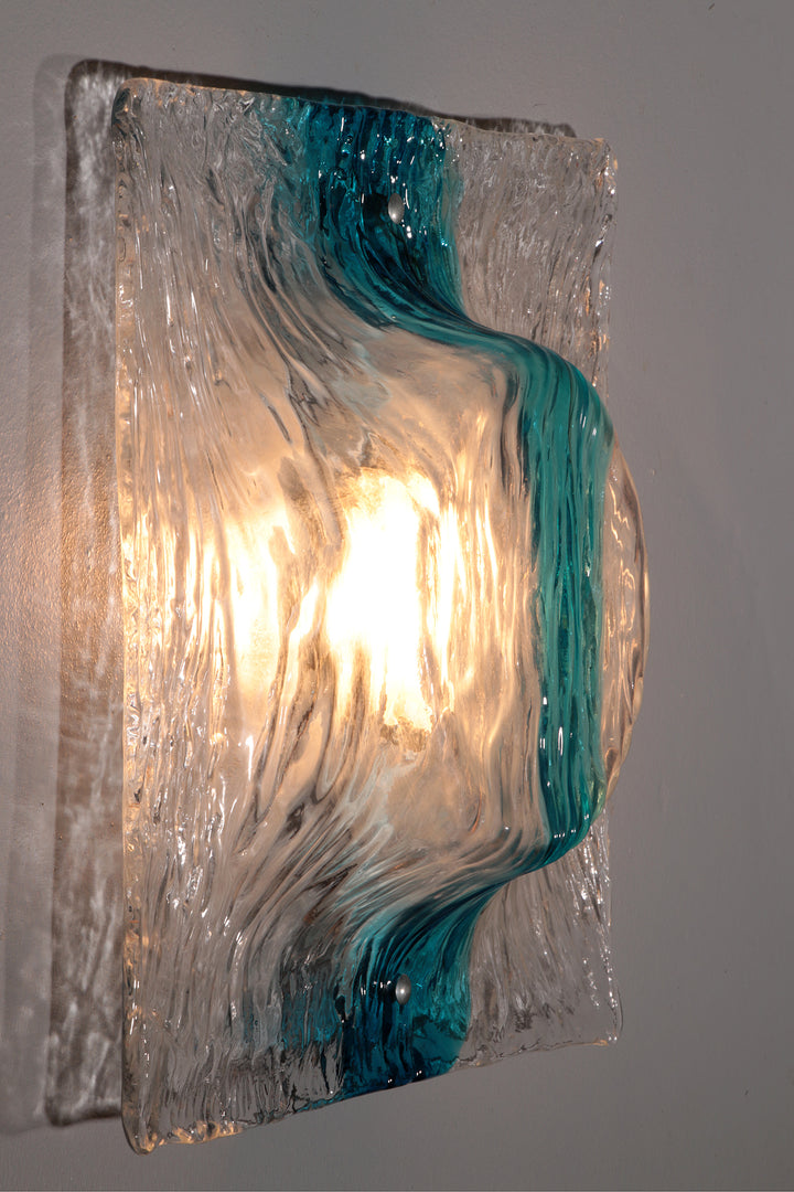 Murano Flush Mount Scone by Toni Zuccheri for Venini 5 pieces.