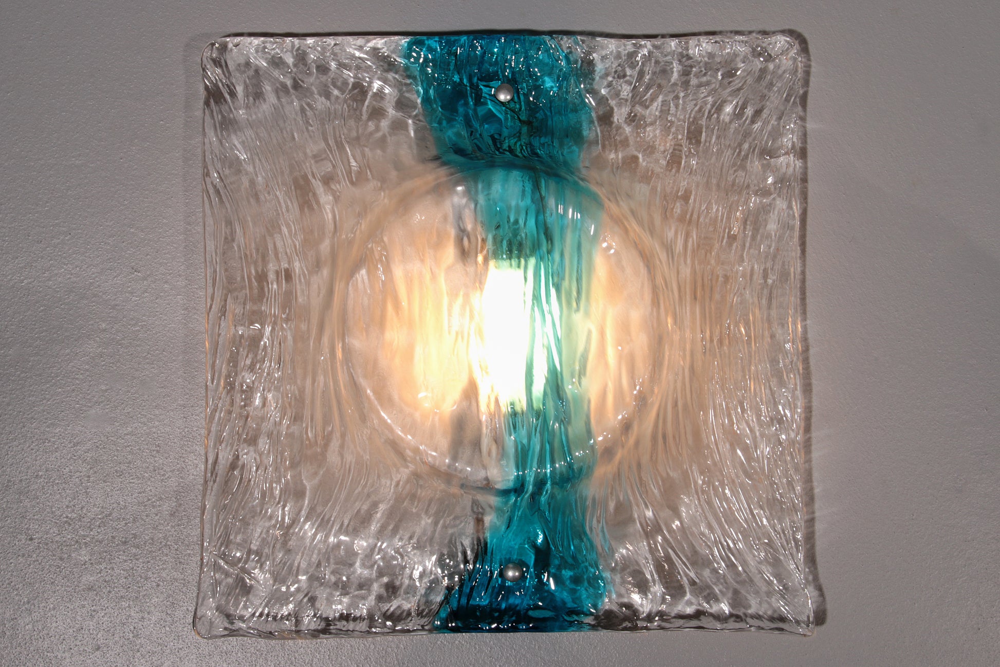 Murano Flush Mount Scone by Toni Zuccheri for Venini 5 pieces.