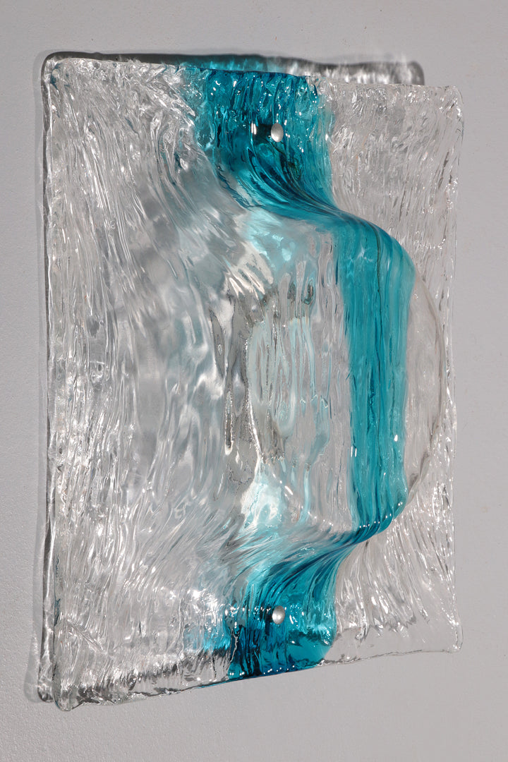 Murano Flush Mount Scone by Toni Zuccheri for Venini 5 pieces.