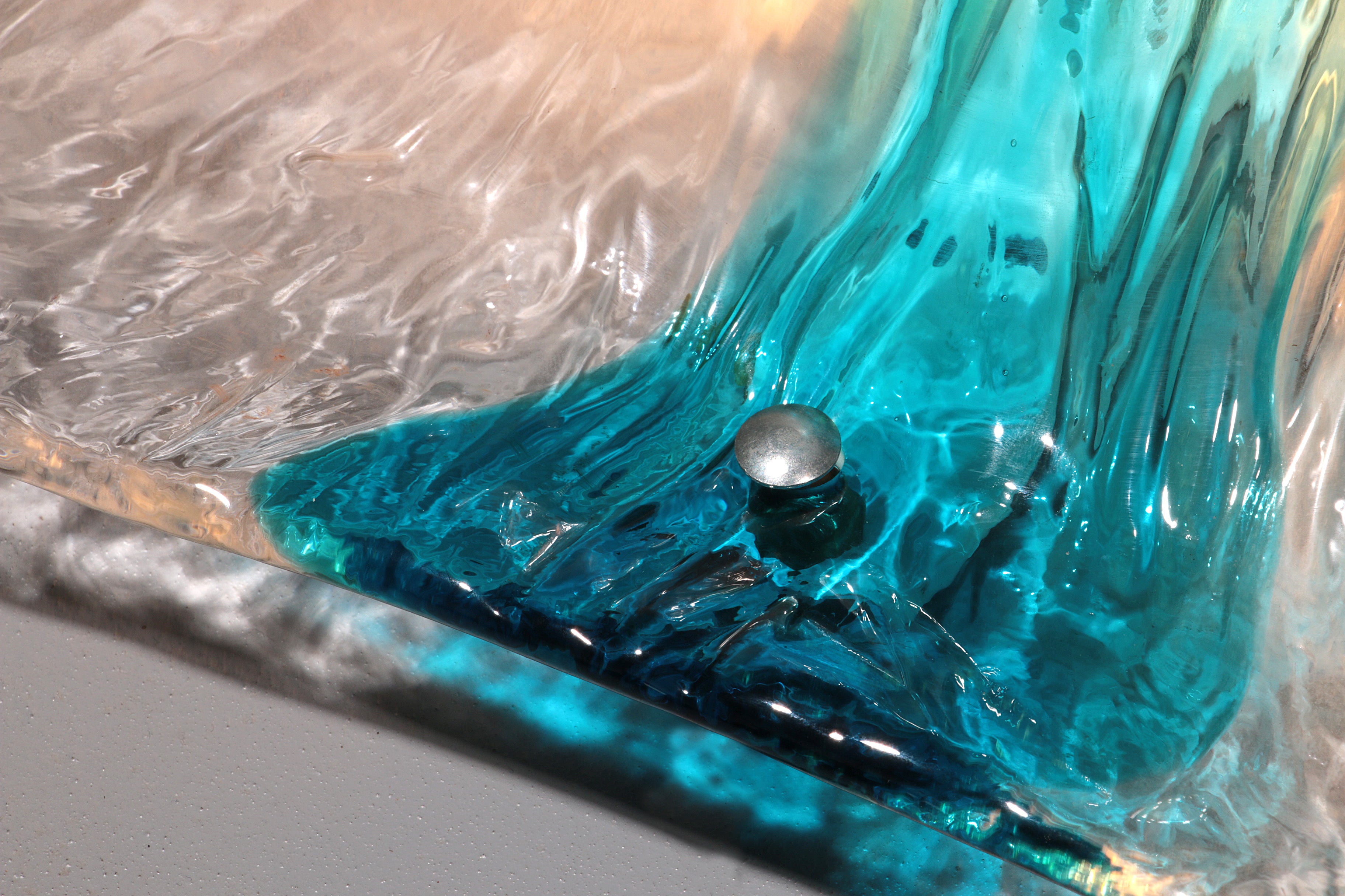 Murano Flush Mount Scone by Toni Zuccheri for Venini 5 pieces.