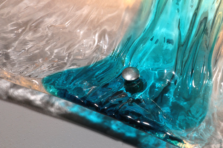 Murano Flush Mount Scone by Toni Zuccheri for Venini 5 pieces.