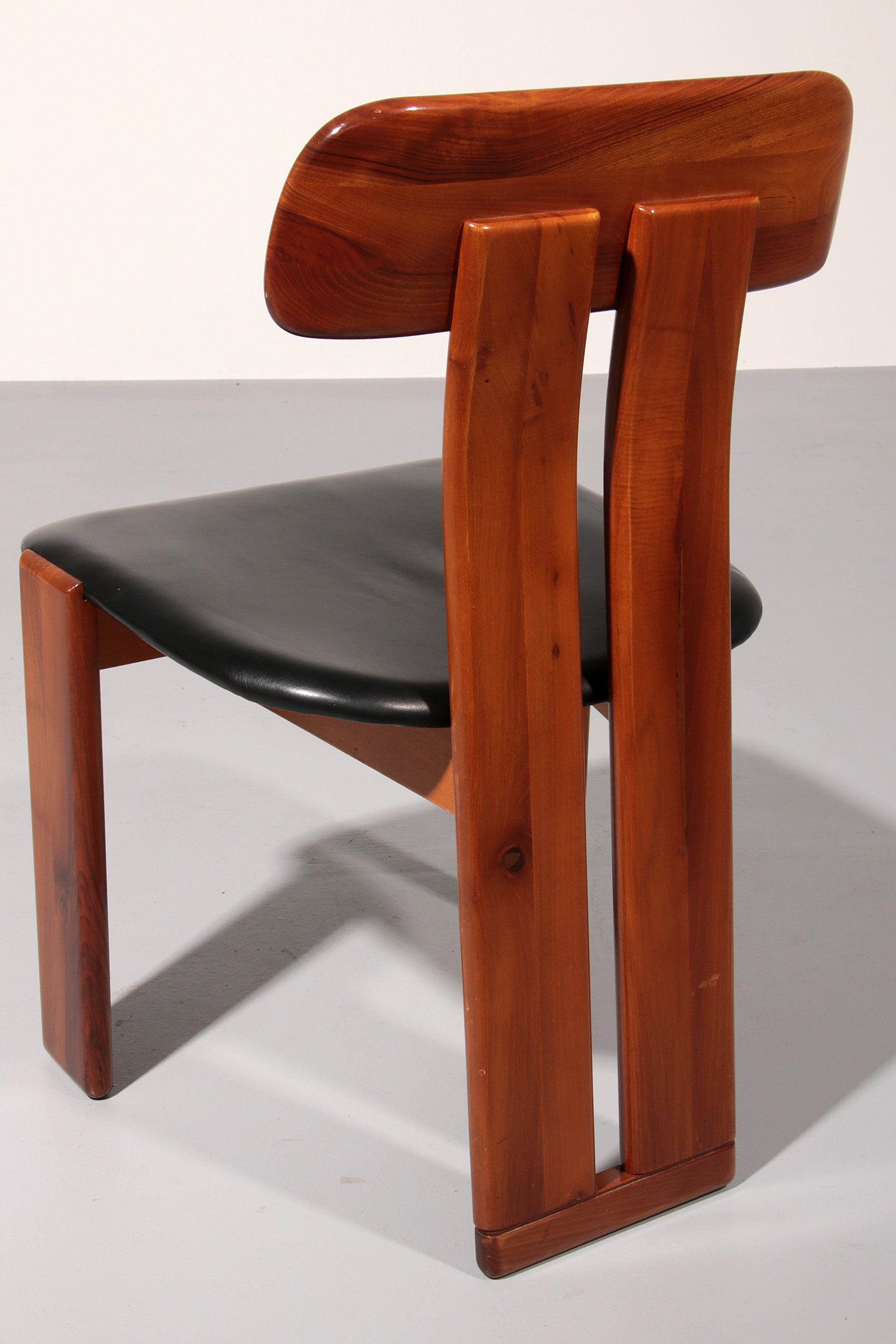 Mario Marenco Walnut Sapporo Dining Chairs for Mobilgirgi, 1970s