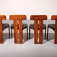 Mario Marenco Walnut Sapporo Dining Chairs for Mobilgirgi, 1970s