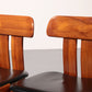 Mario Marenco Walnut Sapporo Dining Chairs for Mobilgirgi, 1970s