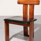 Mario Marenco Walnut Sapporo Dining Chairs for Mobilgirgi, 1970s