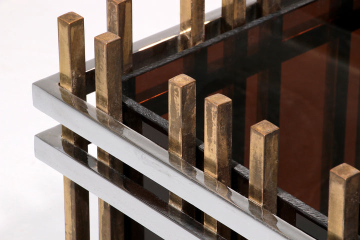 Italian Modernist “Fioriera” Planter Attributed to Romeo Rega – Brass, Chrome &  Acrylic