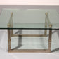 Peter Ghyczy Glass Coffee Table with Stainless Steel Frame Biri T29