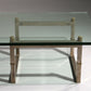 Peter Ghyczy Glass Coffee Table with Stainless Steel Frame Biri T29