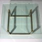 Peter Ghyczy Glass Coffee Table with Stainless Steel Frame Biri T29