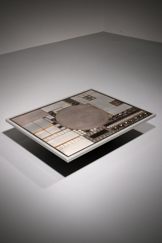 Brutalist coffee table by Raf Verjans