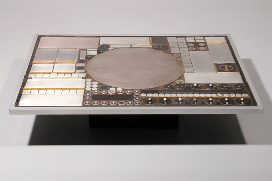 Brutalist coffee table by Raf Verjans