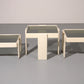 Gianfranco Frattini Stacking Tables for Cassina – Original Off-White Lacquer