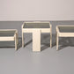 Gianfranco Frattini Stacking Tables for Cassina – Original Off-White Lacquer