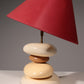 France Pebble table lamp by François Chatain, 1980s