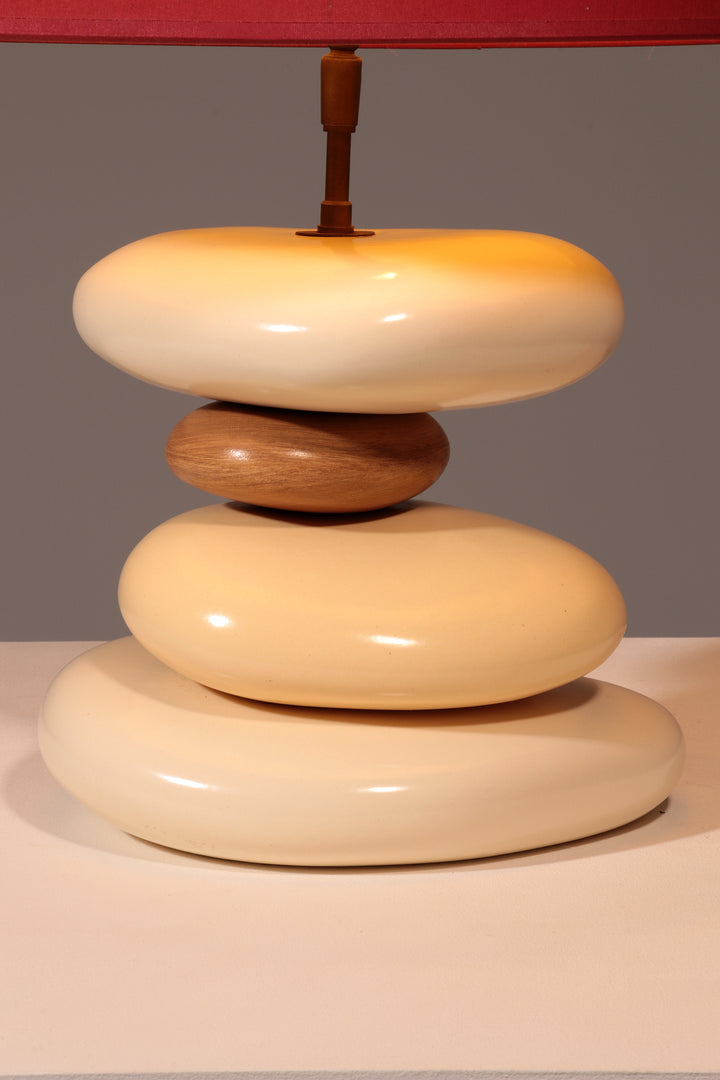 France Pebble table lamp by François Chatain, 1980s