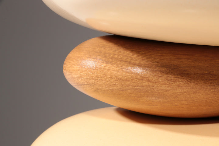 France Pebble table lamp by François Chatain, 1980s