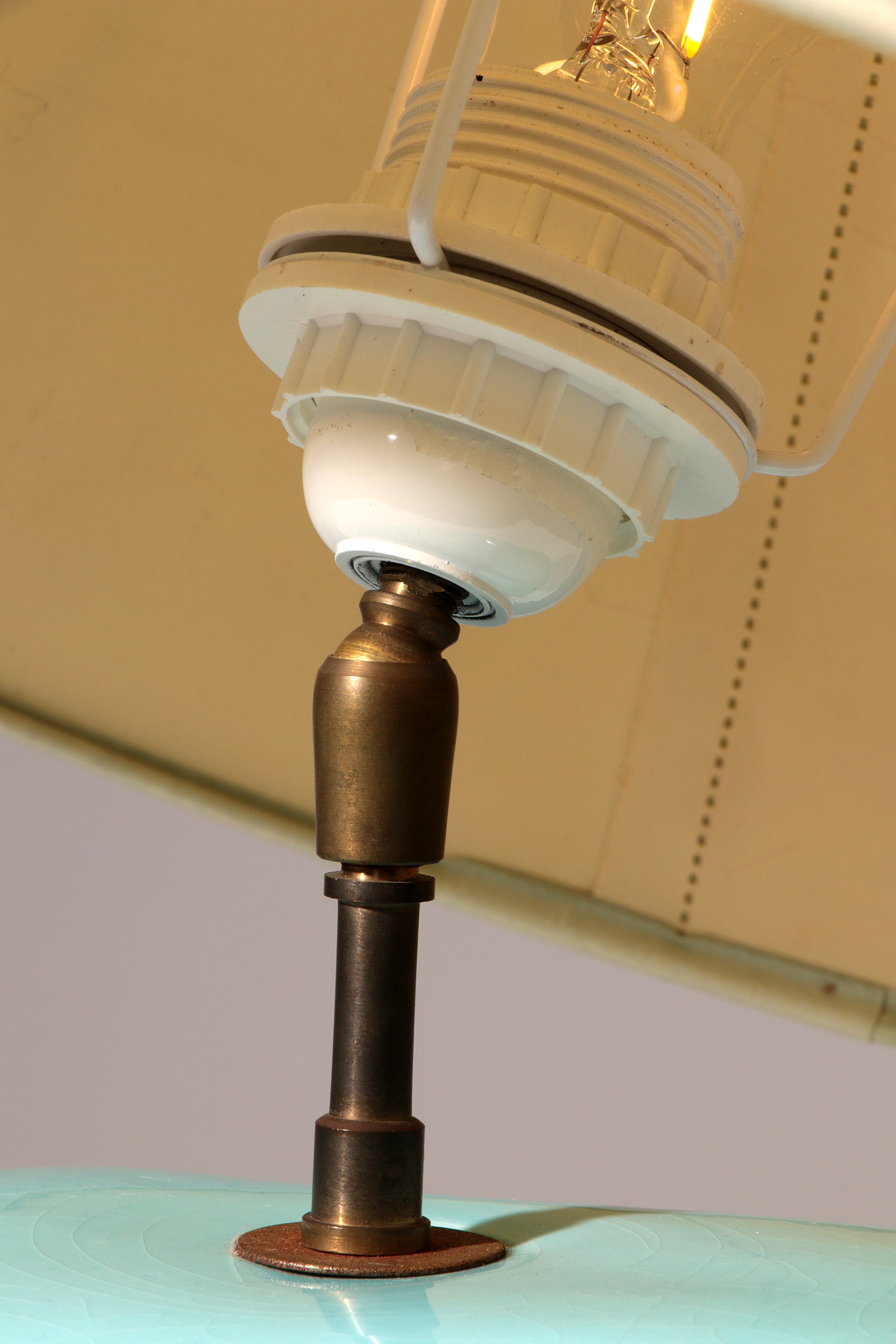 France Pebble table lamp by François Chatain, 1980s