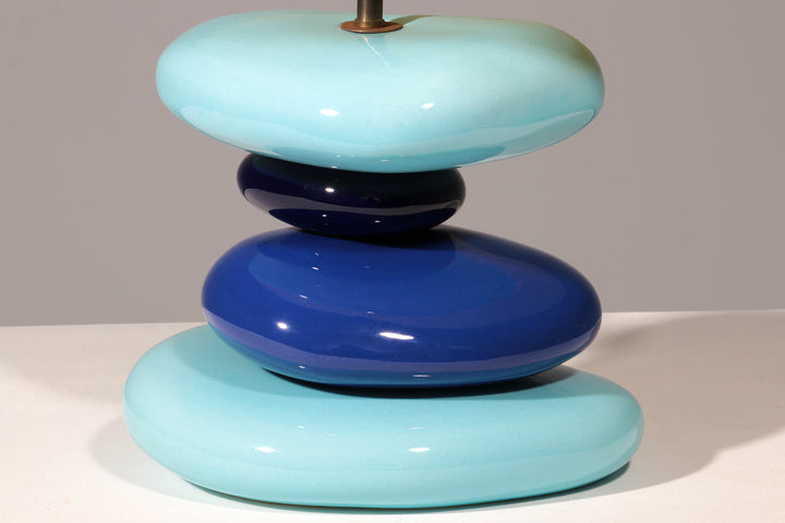 France Pebble table lamp by François Chatain, 1980s